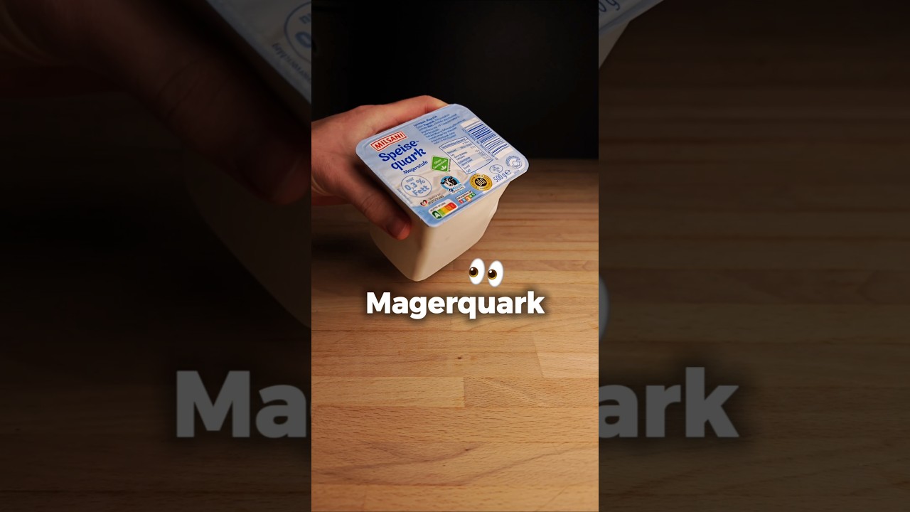 Alternativ: Magerquark, Wasser, Flavor Powder 👌💪 #magerquark #muskelaufbau #proteinrezepte