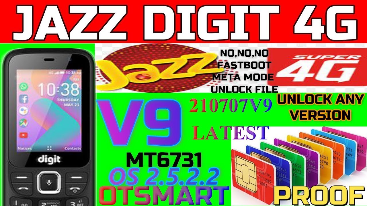 Jazz Digit 4G V9 🔓| How To Jazz Digit 4G V9 Solution | Jazz Digit 4G 210202 V9 Version Solution