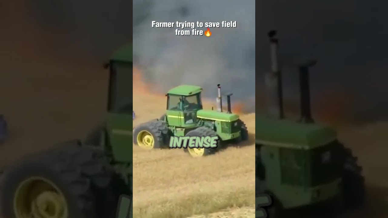 the most heroic farmer&hellip; (rndm_clips/TT) #shorts #farmer #tractor #fire