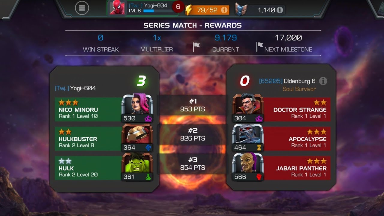 3-0 DOMINATION in Marvel Contest of Champions | Nico Minoru MVP 🔥