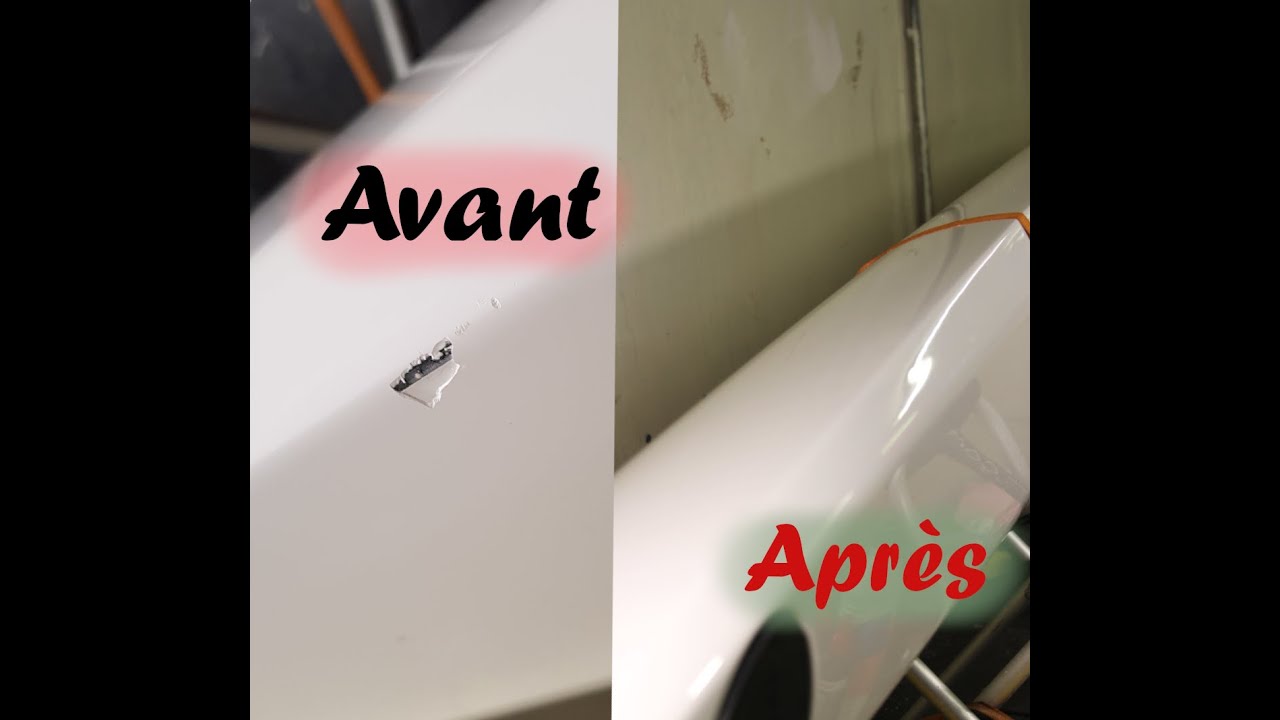 Réparation d'une coque de kayak