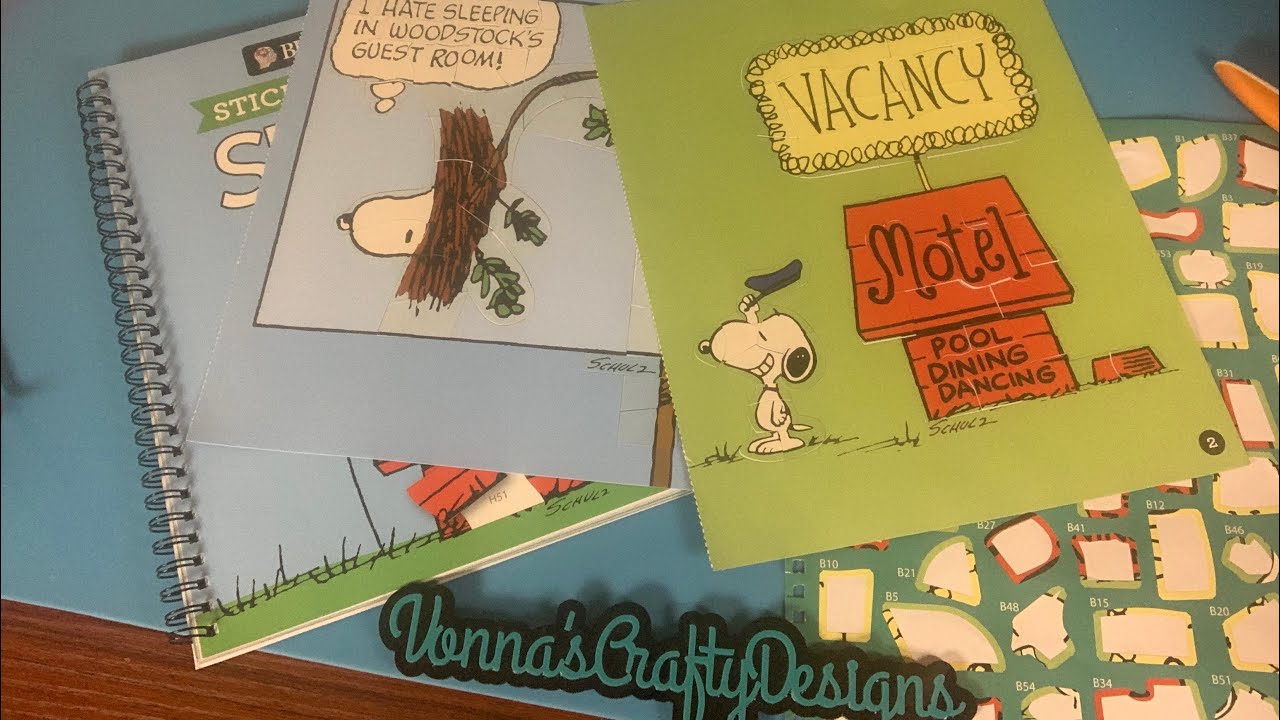 Mix it Up Monday! Snoopy Sticker Book fun! 😌