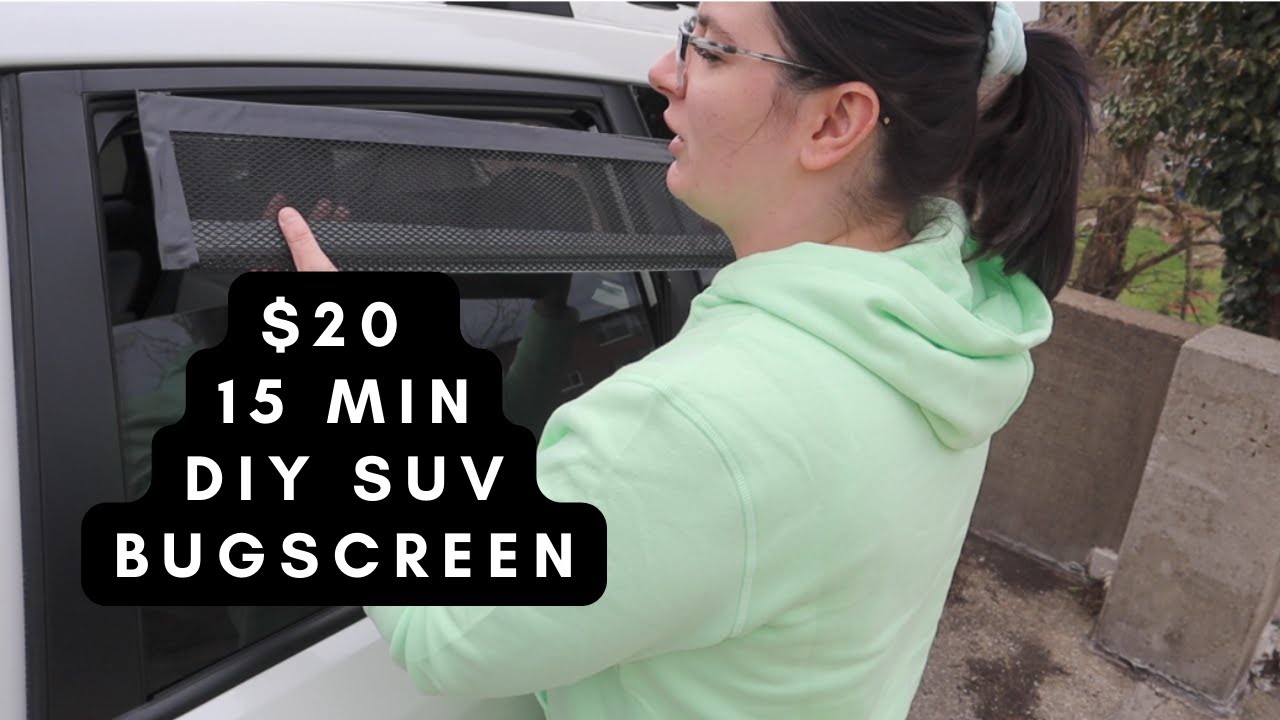 $20 15 Minute DIY SUV Window Screens/Vents