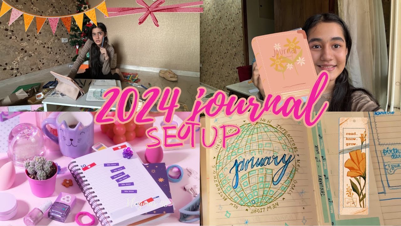 Aesthetic 2024 journal setup || vlogmas 48