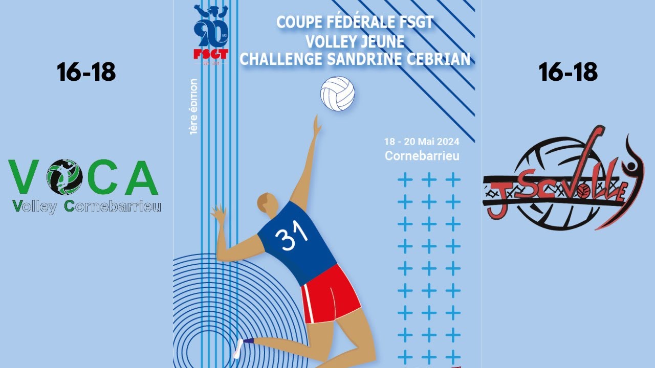 Coupe de France Volley FSGT Cugneaux vs VOCA