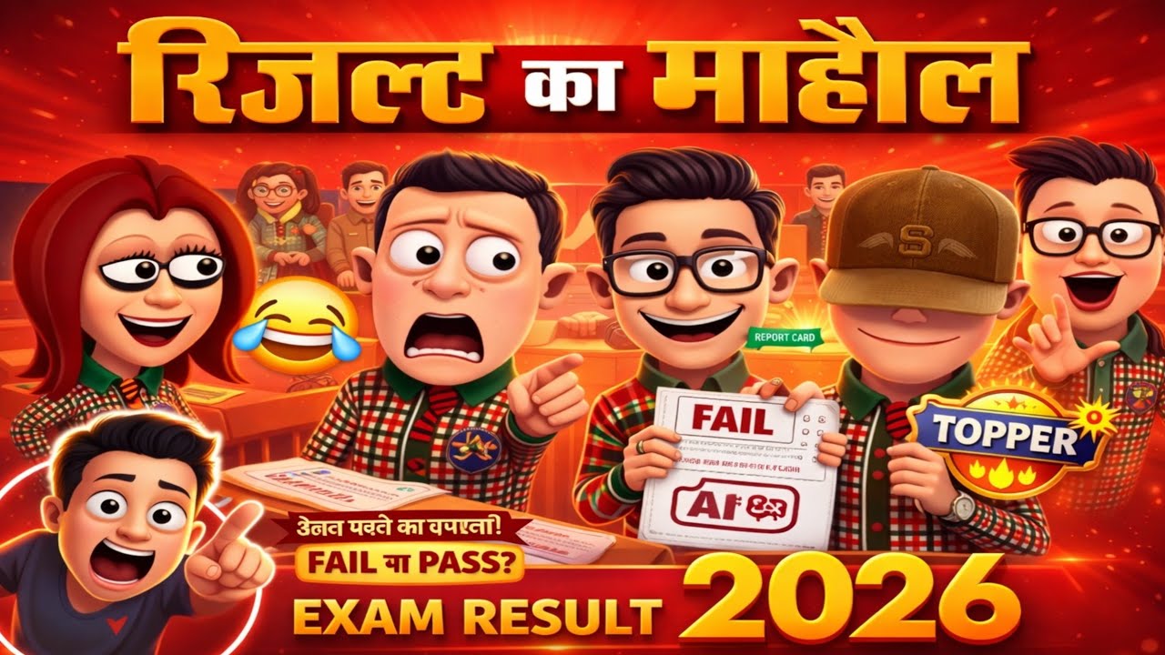 रिजल्ट का माहौल 😂😂 || RESULT KA MAHOOL || KOMEDY_KE_KING || FUNNY COMEDY 😊