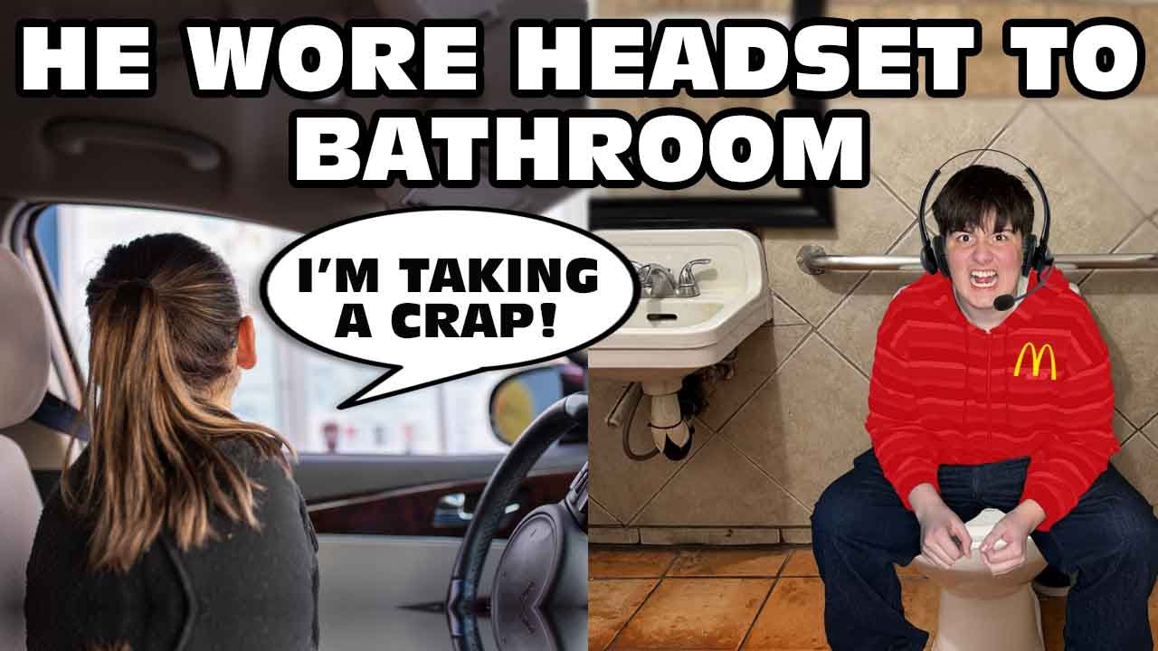 Kid Temper Tantrum Doesn't Turn Off Drive Thru Headset For His Bathroom Break! [Original]