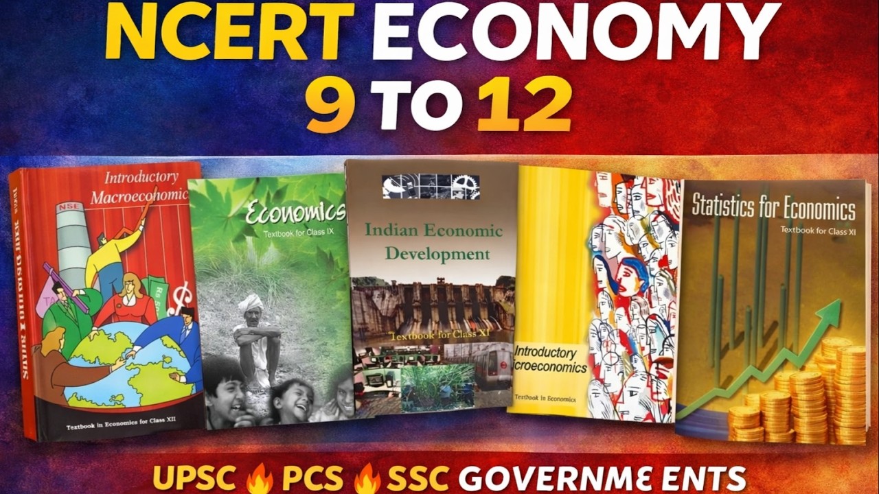 📘 Economics Class 9&ndash;12 Complete One Shot 🔥 NCERT Economy for UPSC 2026 | Full Foundation Course