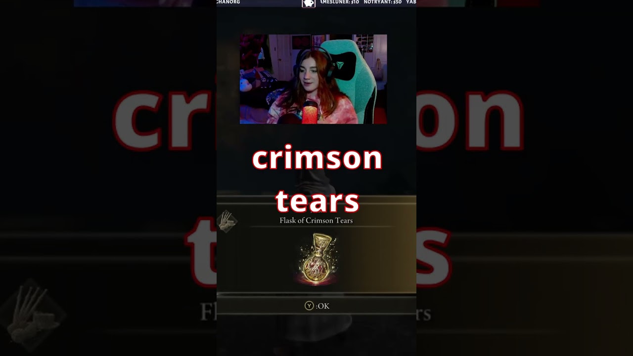 GAMER GIRL TEARS?!!?!? IN ELDEN RING!!!!?? #shorts