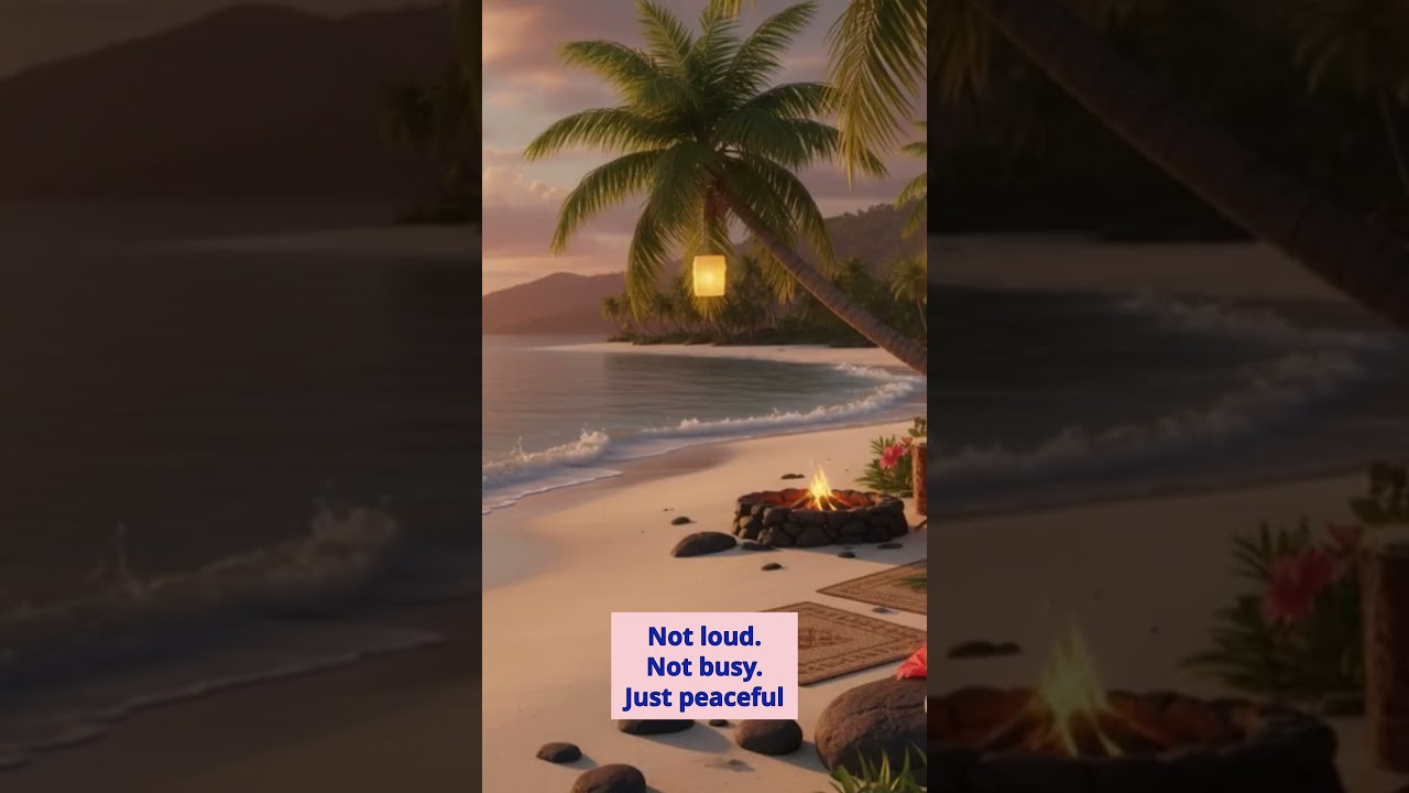 Polynesian Island Tribal Ambient — Ocean Waves, Soft Drums, Tropical Relaxation Music