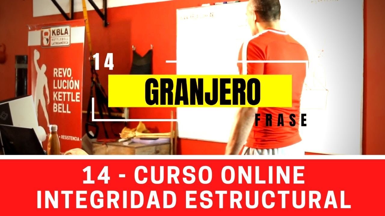 14. Paseo o caminata de granjero. Integridad estructural con kettlebells en la marcha.