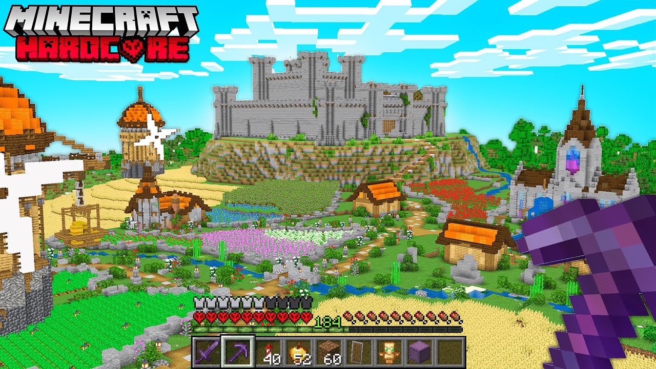 J'ai construit un ROYAUME MÉDIÉVAL sur Minecraft Hardcore