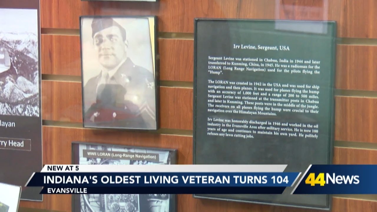 Indiana’s oldest living veteran, Irving LeVine, celebrates 104th birthday