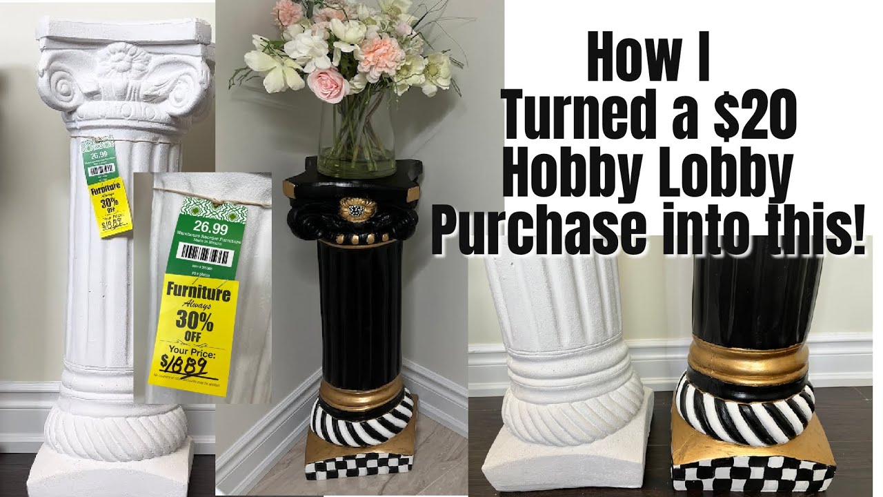 Inspirational video: How To Paint a Mackenzie Childs Inspired Pillar || DYI || Home Decor