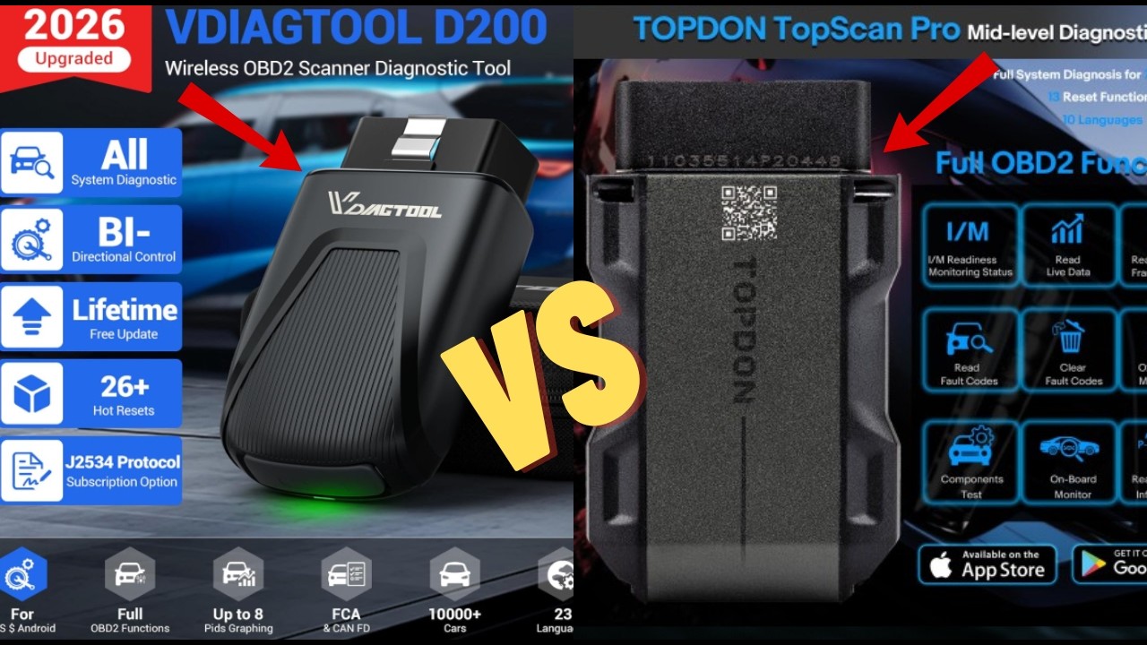 Vdiagtool D200 или TopDon TopScan Pro — что лучше для вас! — Полный тест и обзор.