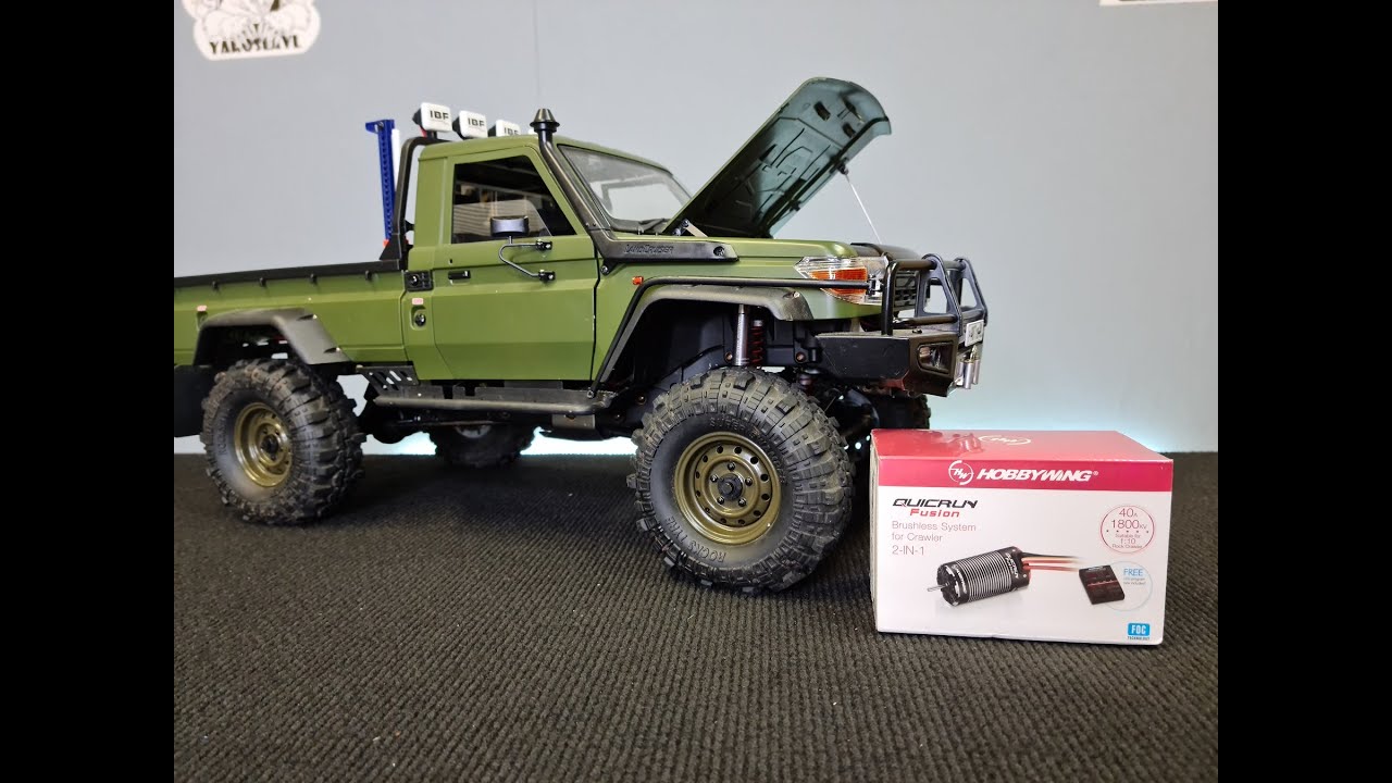 Rc Toyota Land Cruiser 70 на шасси traxxas trx4. Устанавливаем Hobbywing QuicRun Fusion
