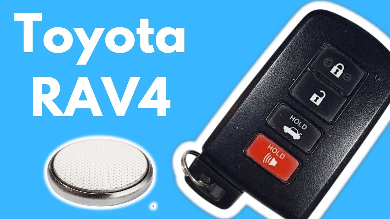 Замена батареи брелока Toyota RAV4 (2013 - 2019)