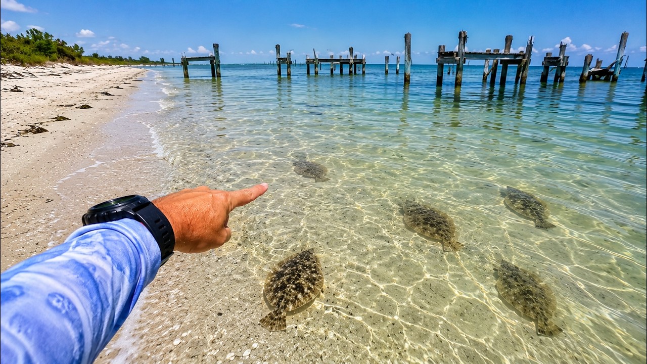The Rarest Fishing Event in America Happened Today! The Beach was Covered in FLOUNDER!!