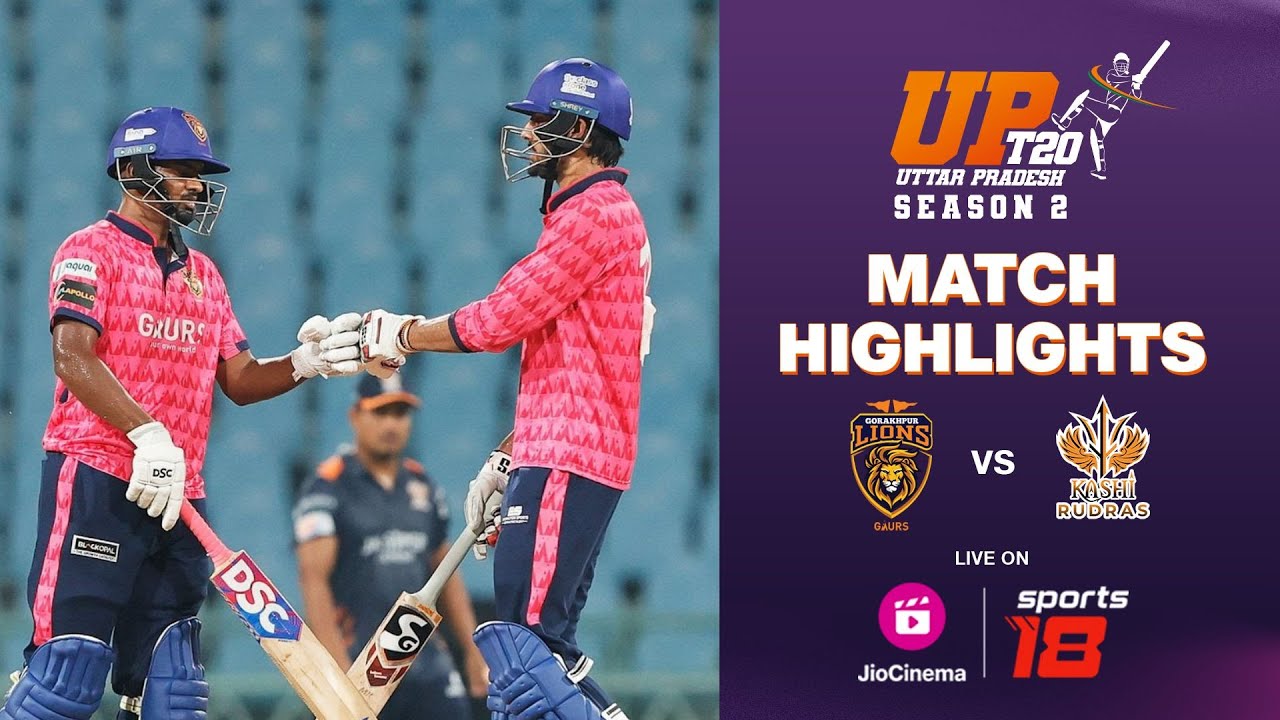 Lucknow Falcons vs Gorakhpur Lions | UPT20 Highlights | JioCinema & Sports18