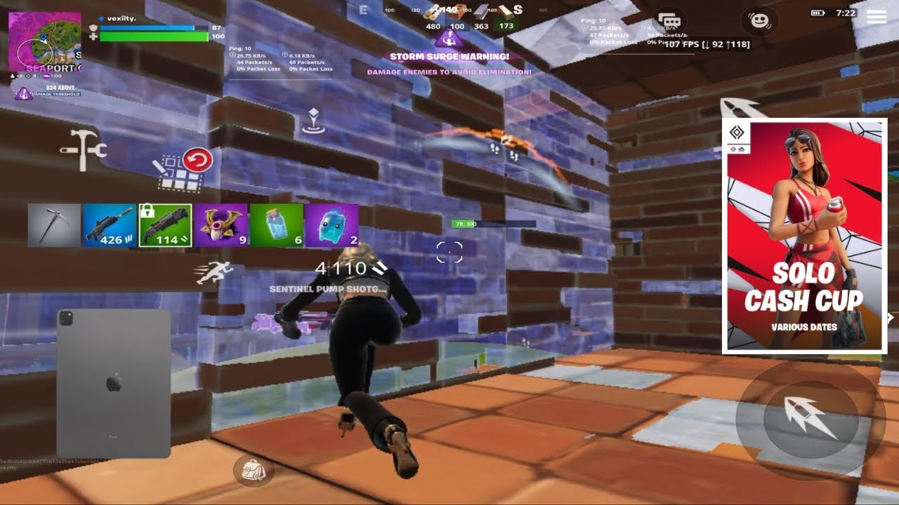 My BEST Solo Cash Cup On Fortnite Mobile... (iPad Pro 120 FPS)