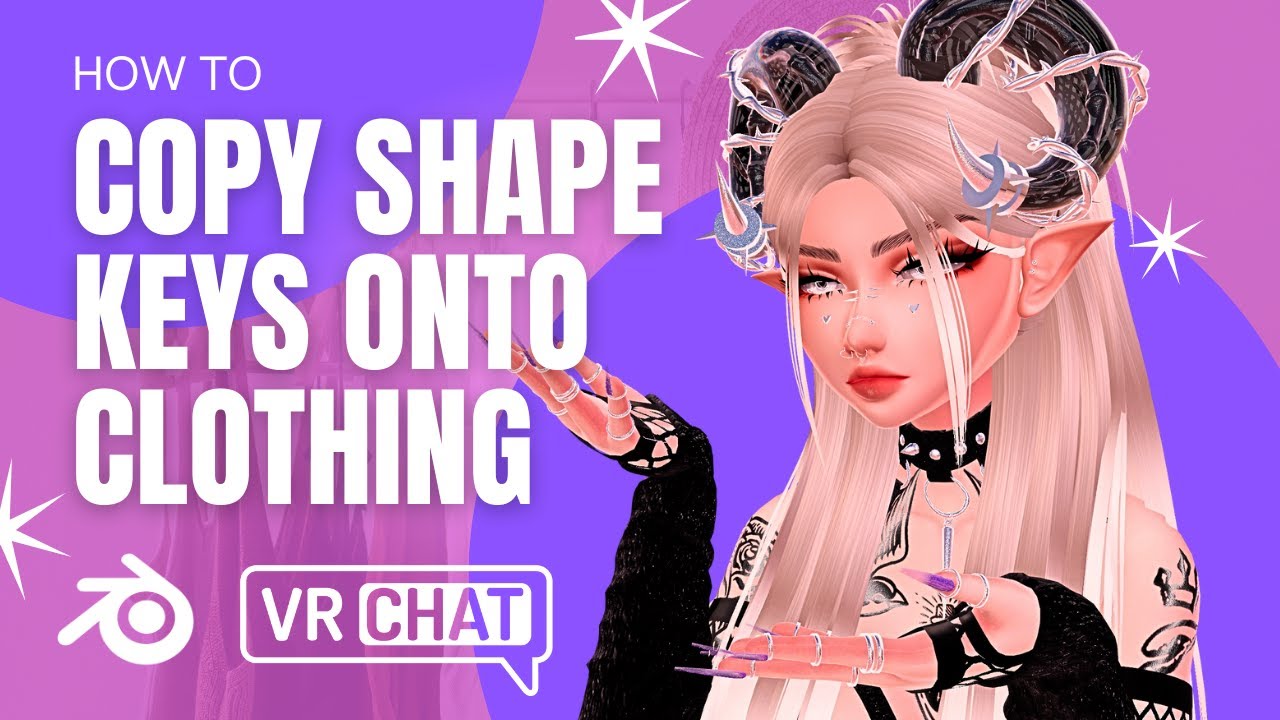 How to Copy Shapekeys from a Base to Clothing on your Avatar | VRChat Blender 