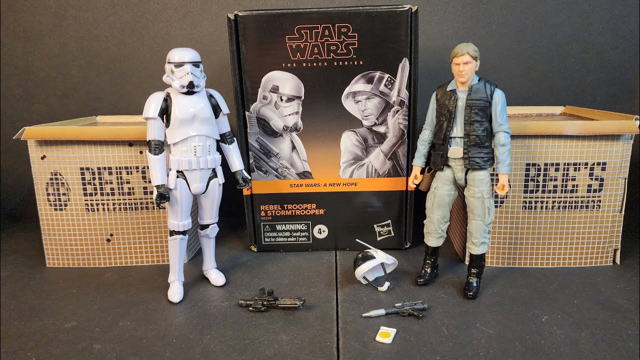 Star Wars Black Series Rebel Trooper and Stormtrooper
