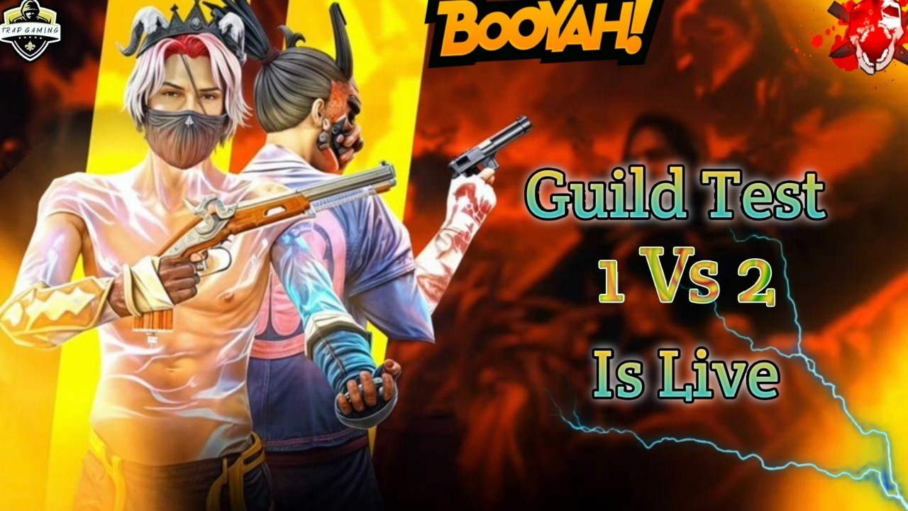 Live Guild Test 1 v 2|🔥| New Update Team Code Rank Push With Subscribers |😃| ID Reaction