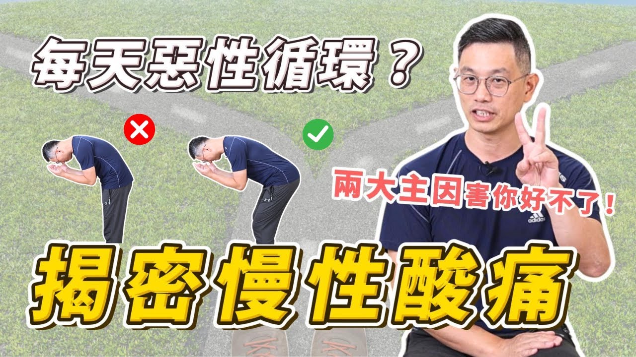 為什麼你的慢性酸痛好不了？【防治腰酸背痛的新思路】