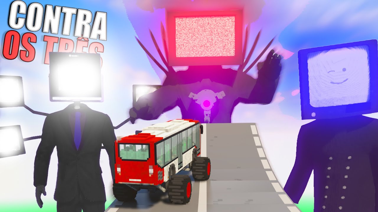Enfrentando TODOS JUNTOS (TvMan, TvMan Boss e TvMan Mecha) no Teardown com Mods