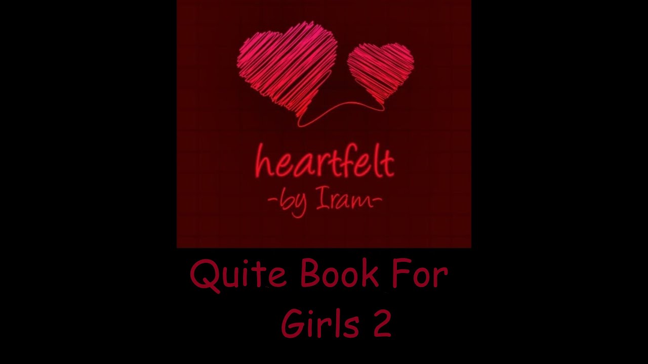 |Heartfelt| Quite Book For Girls 2 (Handmade)