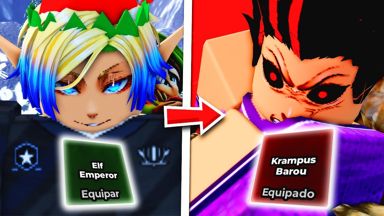 ELF KAISER vs KRAMPUS BAROU - QUAL MELHOR ESTILO DE NATAL do BLUE LOCK RIVALS?!