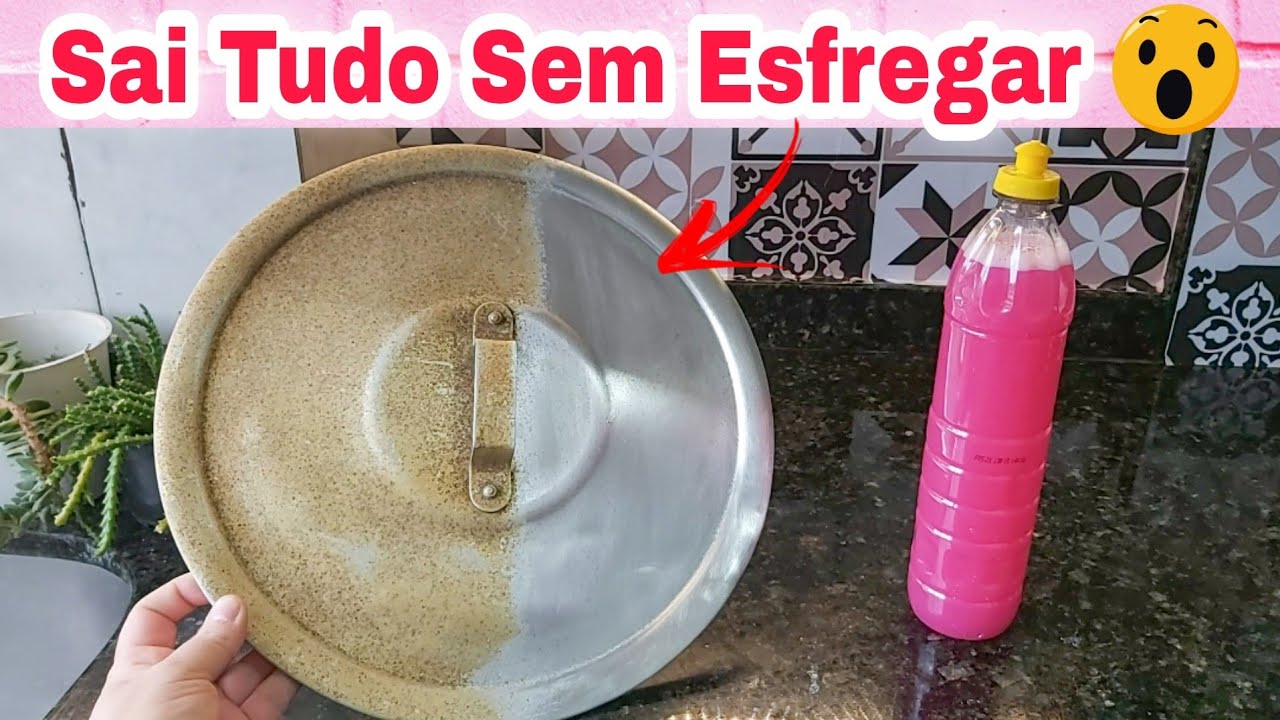 Incrível!😱 Como Limpa Alumínio e Panelas Encardida Sem Precisar Esfregar ♧ Sai Tudo Fácil e Rápido