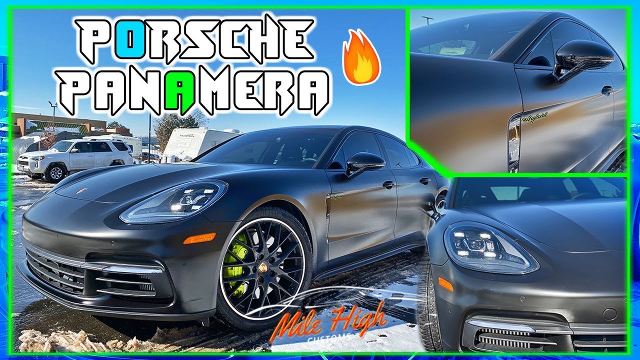 The Hottest Vinyl Wrap Color on The Market! Satin Black!! | Porsche Panamera