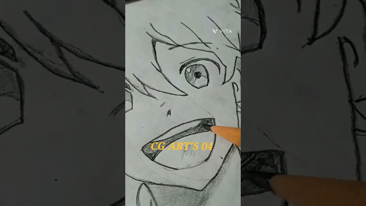 How to draw a cg boy✍🏻 #short  | Boy Drawing | The Crazy Boy #kidboy  #art #artist #sketch