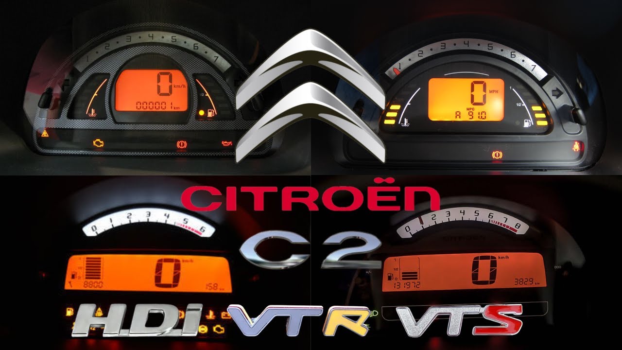 Citroën C2 (0-100 KM/H) (0-60 MPH) ACCELERATION BATTLE