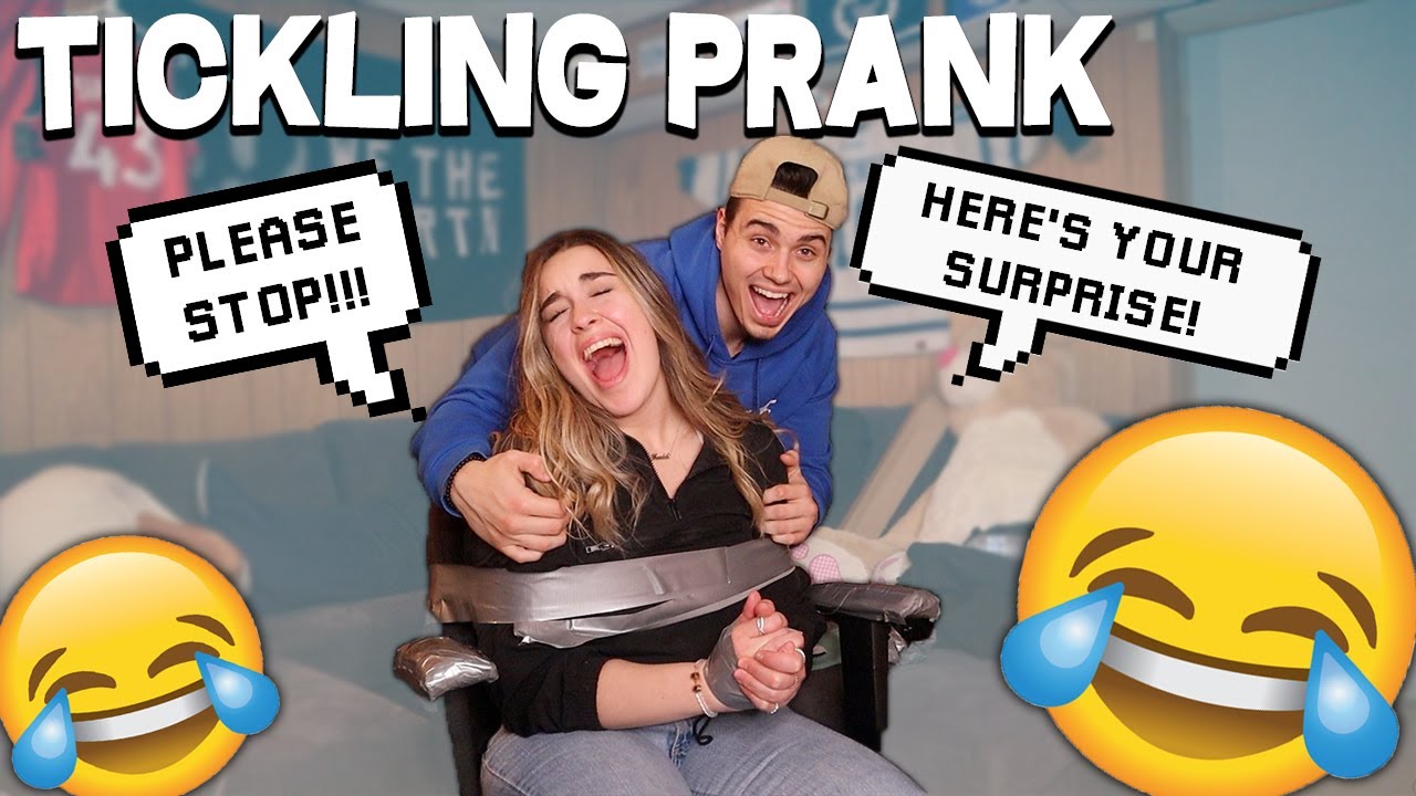 TICKLING PRANK ON MY GIRLFRIEND *HILARIOUS*