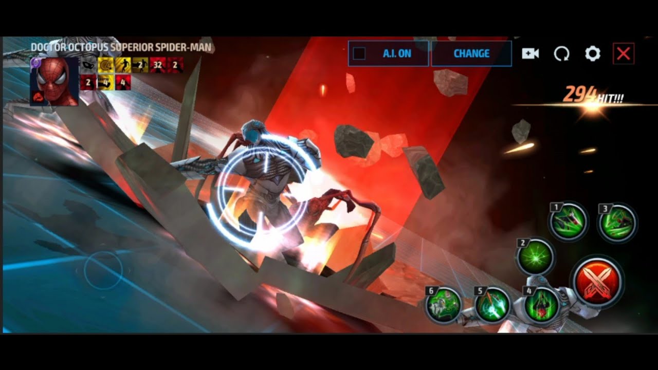 Doctor Octopus in Superior Spider-Man suit skills preview | Marvel Future Fight