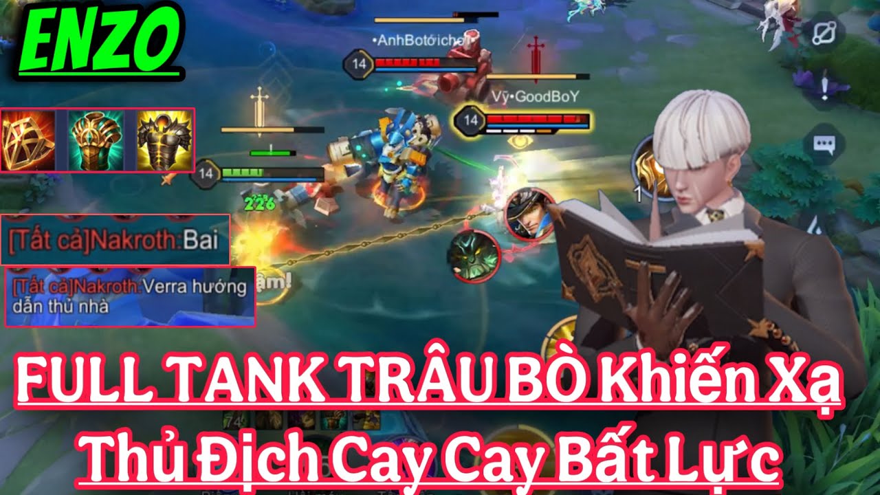 ENZO Liên Quân || Trang Bị và Bảng Ngọc FULL TANK Trâu Như 1 Con Bò Khiến Xạ Thủ Địch Cay Cú Bất Lực