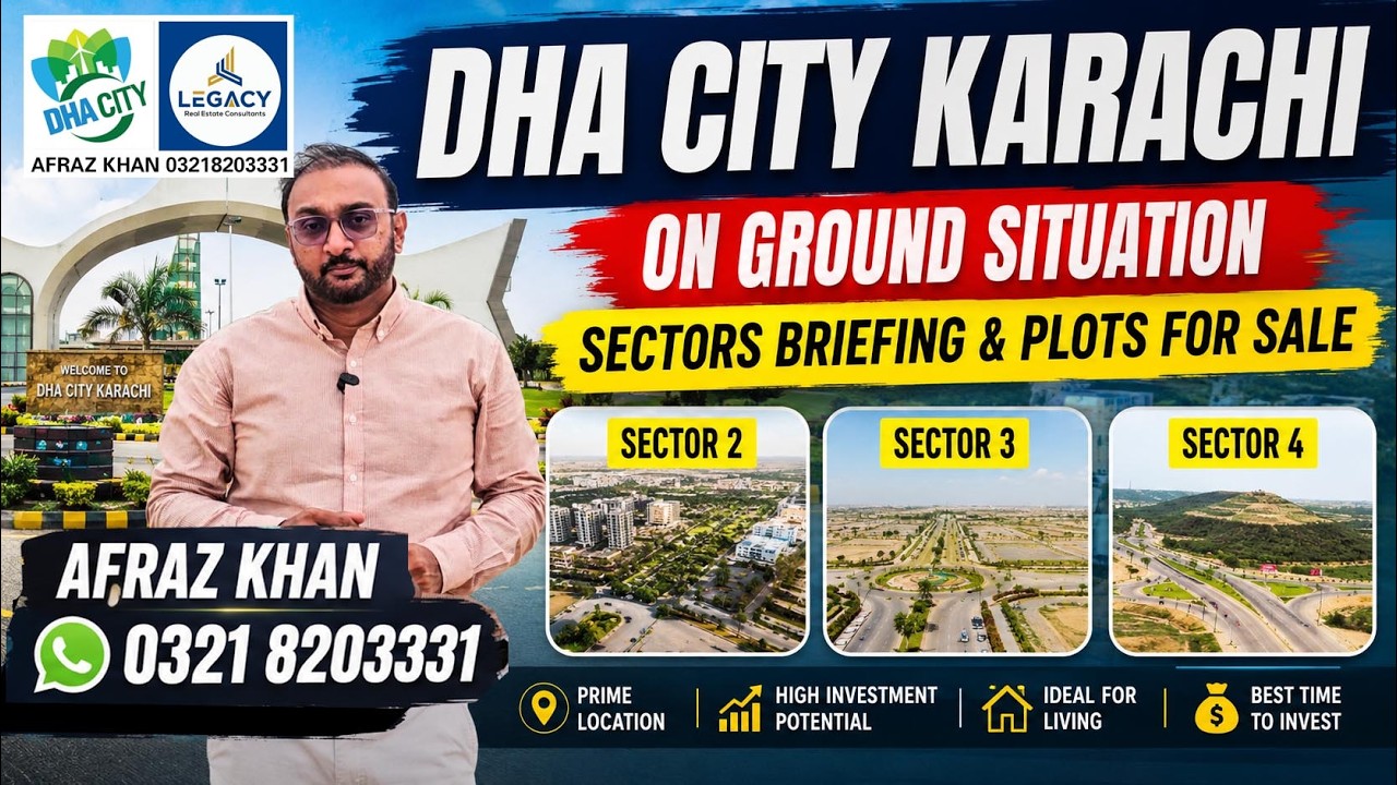 #dhacitykarachi Sectors 2, 3 & 4 | Visit, Briefing & Plots For Sale