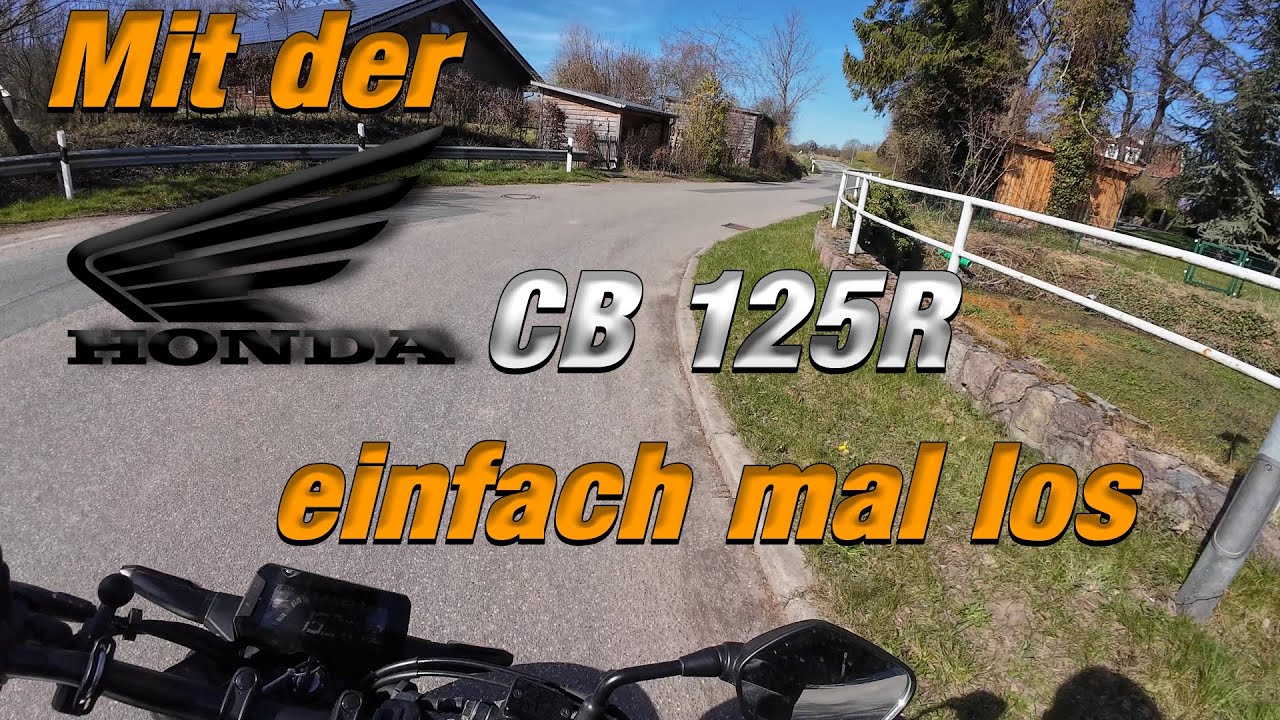 Mit der Honda CB 125R einfach mal los in 4K