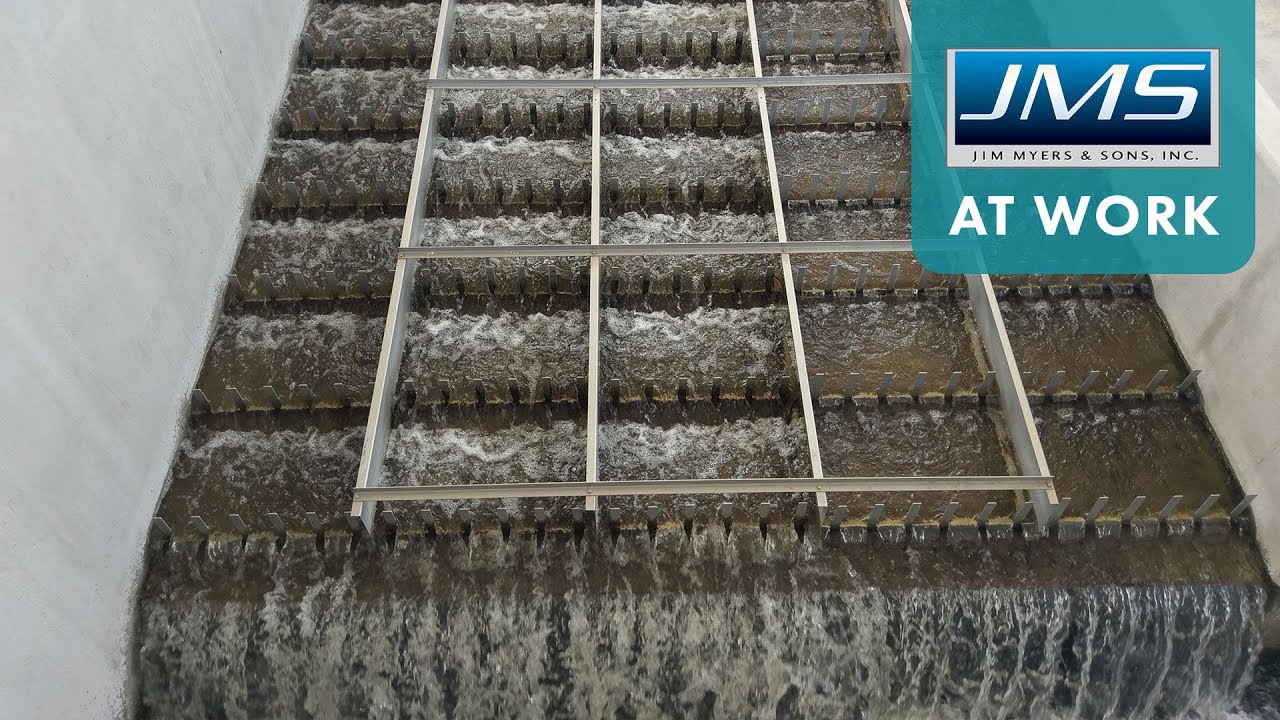 JMS at Work | Low Profile Cascade Aerator Installation at Camden Wastewater Treatment Plate