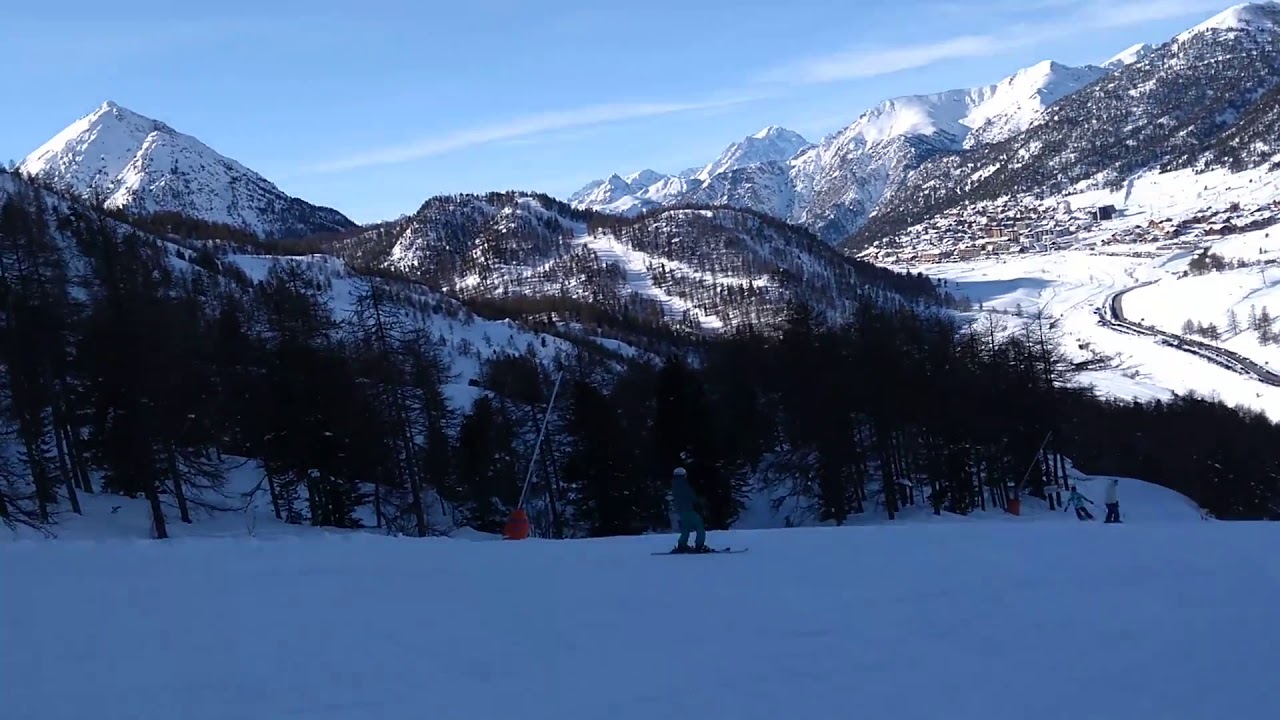 Claviere skiing December 2019 piste 99