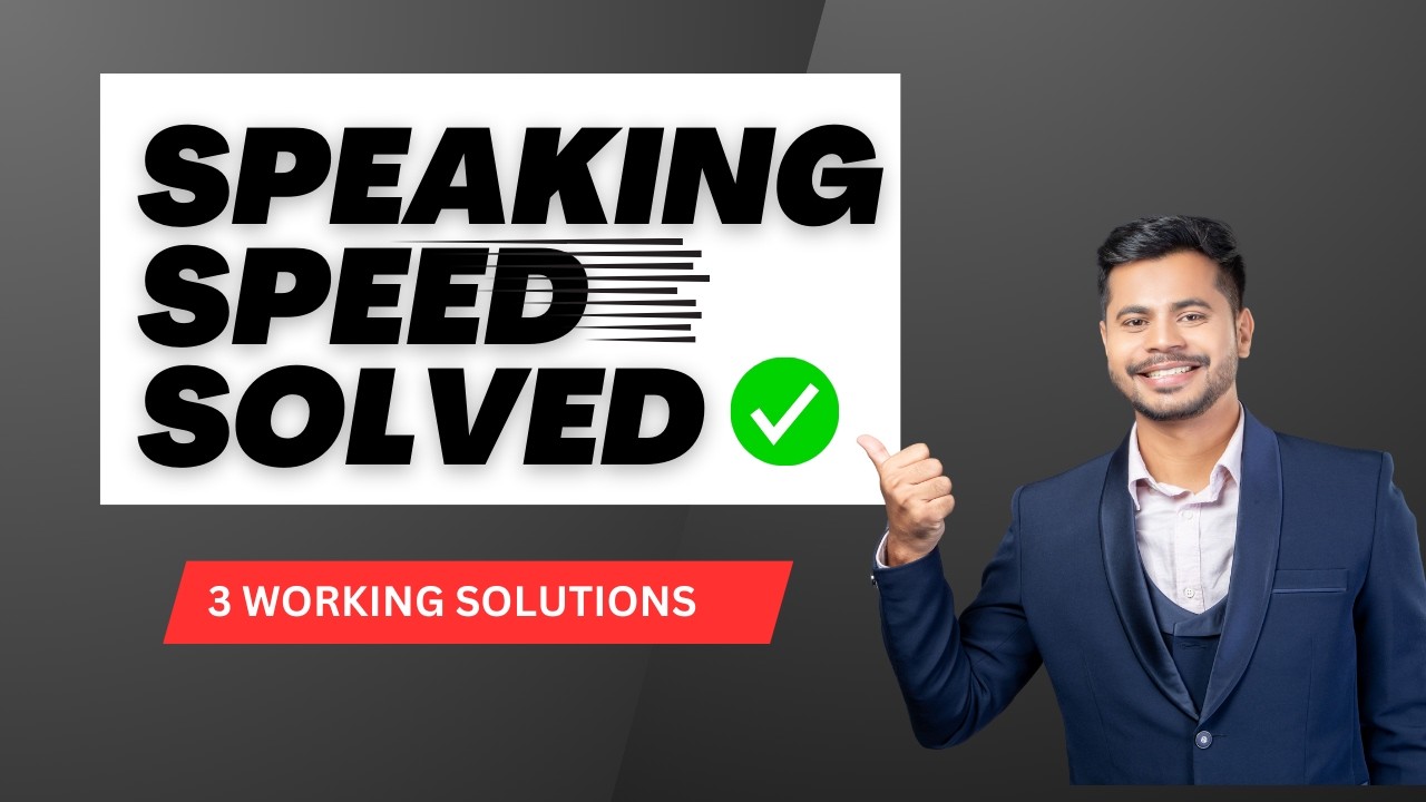 Speed & Stammering Cure | Solve in 3 Simple Steps