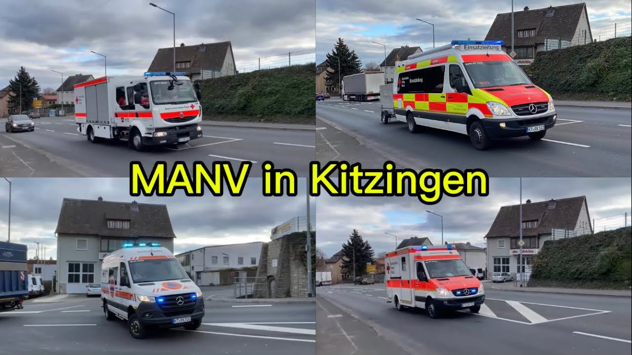 MANV in Kitzingen [Einsatzfahrten Rettungsdienst,SEG,THW und mehr]