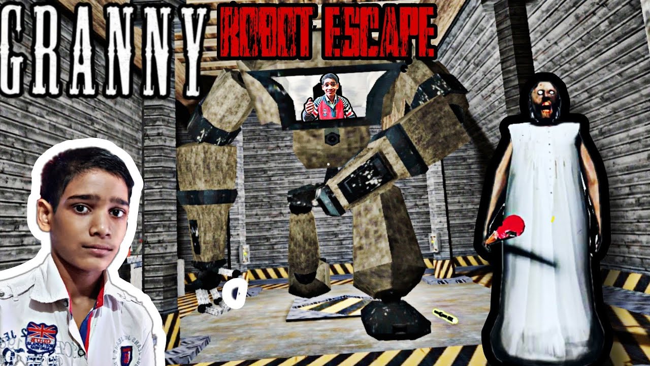 Granny Chapter 1 Robot Escape Gameplay 😱 | Horror Escape in Hindi | LR.GAMERZ FUN