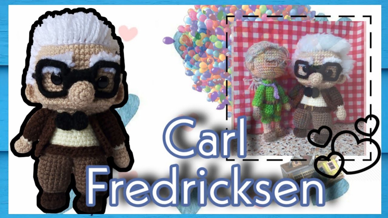 Carl fredricksen | Patron Amigurumi |Pelicula UP