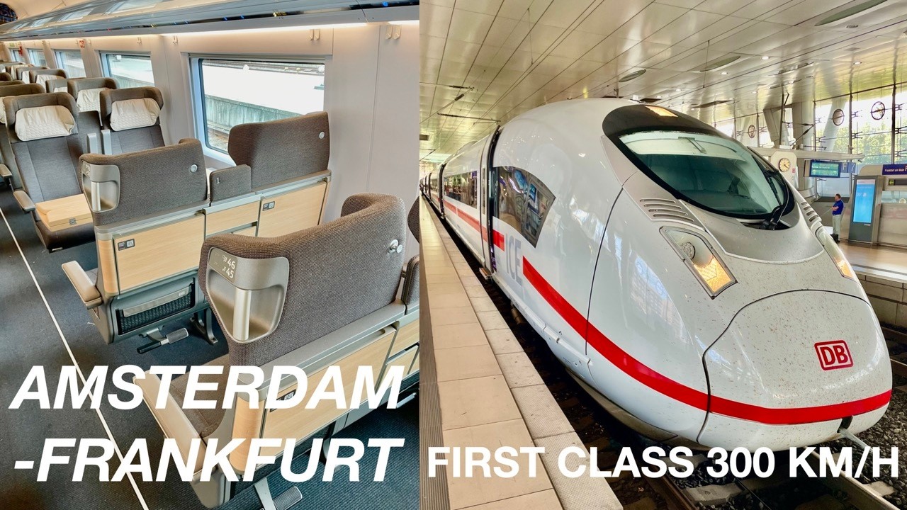 First Class at 300km/h in the ICE 3 Neo - Germany's new HIGH SPEED train | Amsterdam - Frankfurt