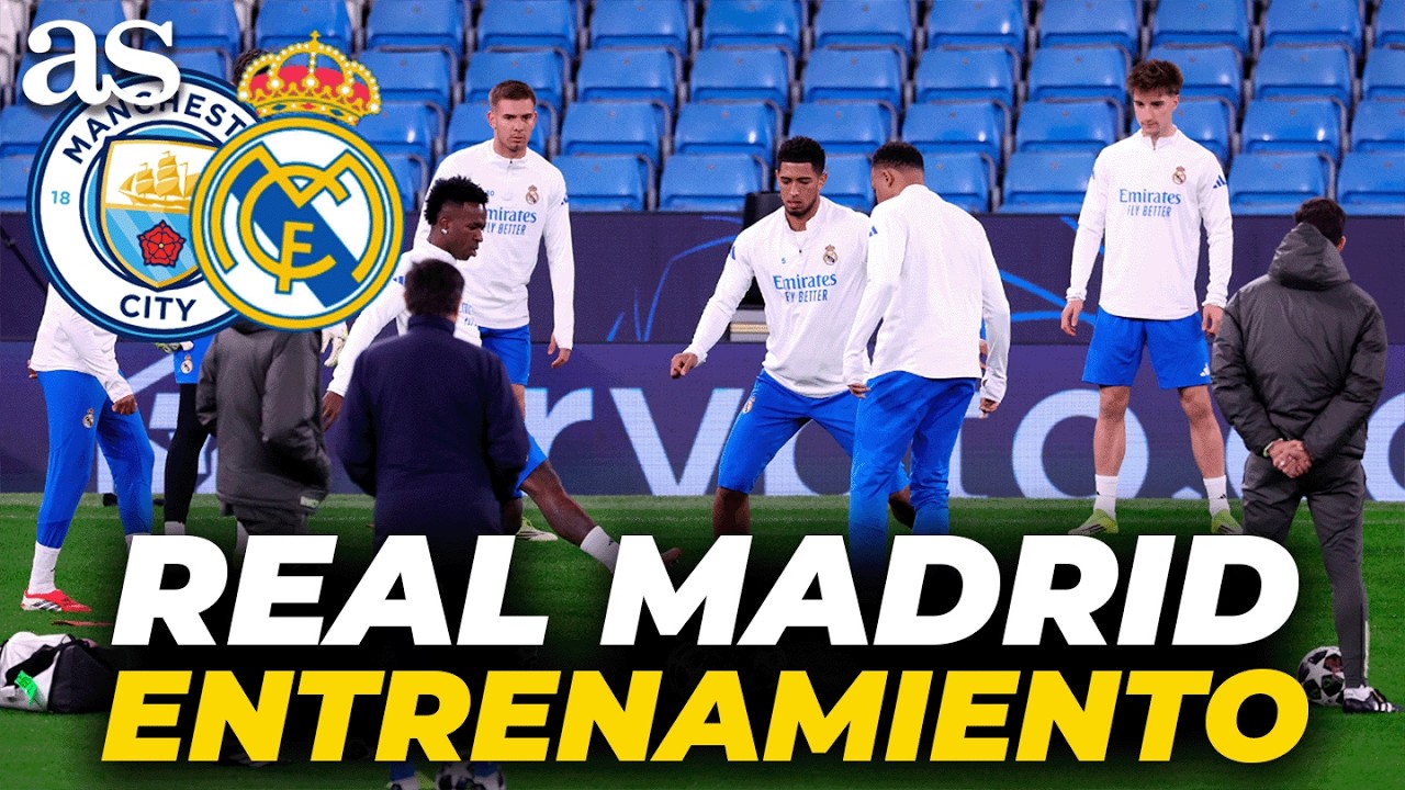 El REAL MADRID se entrena EN EL ETIHAD en el día PREVIO al M. CITY - REAL MADRID: VUELVE MBAPPÉ