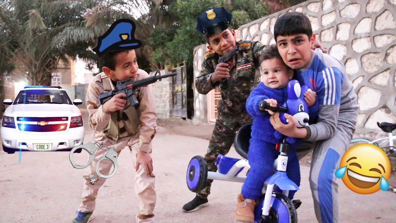 الشرطي دخل شباوي السجن لان سرق بايسكل #تحشيش