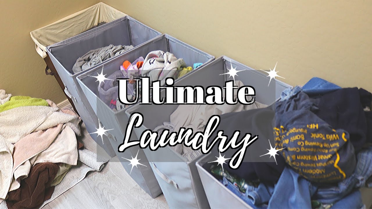 ULTIMATE LAUNDRY DAY // CLEANING MOTIVATION // CLEANING MOM